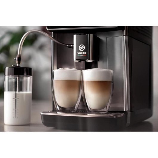 Cafetière expresso superautomatique Saeco 1,8 L 15 Bars 2 buses Gris