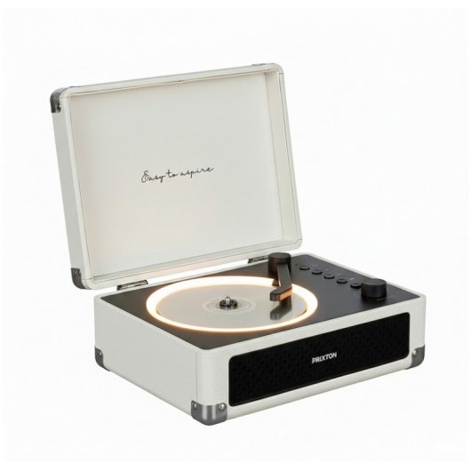 Lettore CD Prixton Boogie 6W RMS Bluetooth Radio FM Portatile Crema