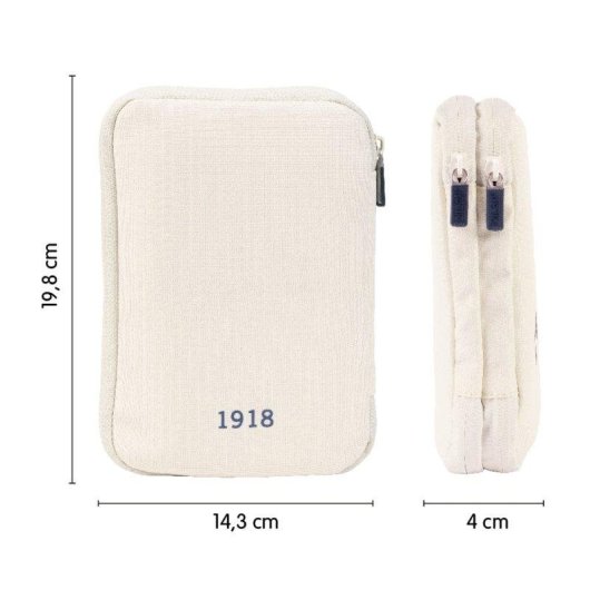 Plumier a due piani Milan 430 36 pezzi beige