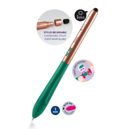 Bolígrafos Milan Stylus Copper Caja 24 Unidades Puntero Táctil