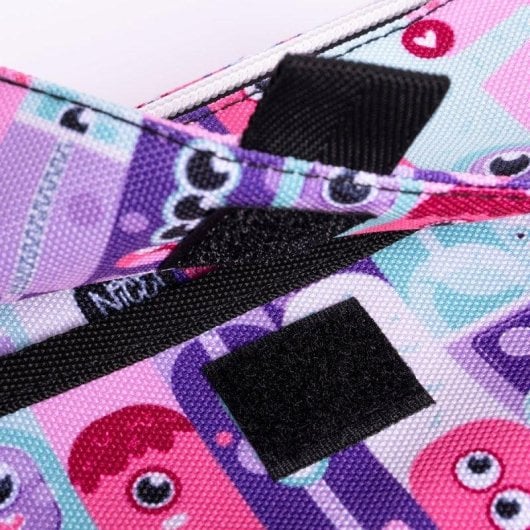 Estuche Portatodo Triple Milan Aliens 2 Rosa y Lila