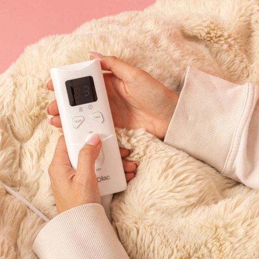 Manta eléctrica Solac Krakovia+ XXL 9 niveles de temperatura 140x180 cm lavable