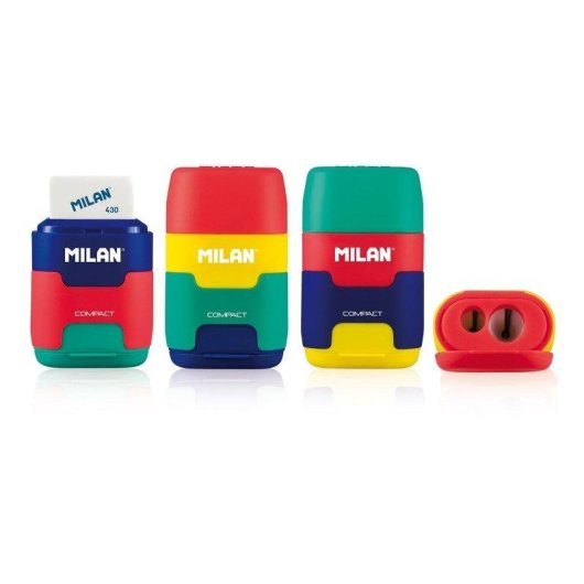 Afilaborra Milan Compact Serie Mix Multicolor con 2 Gomas de Recambio