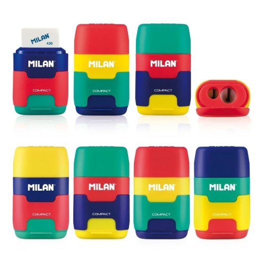 Afilaborra Milan Compact Serie Mix Multicolor con 2 Gomas de Recambio