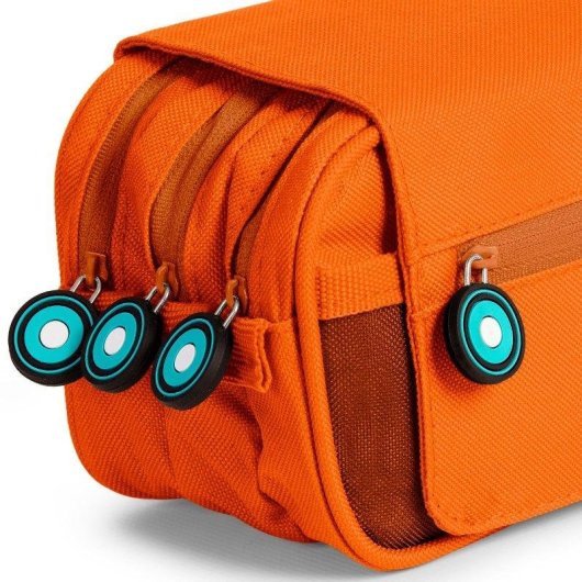 Estuche Portatodo Triple Grafoplás Bits and Bobs Naranja