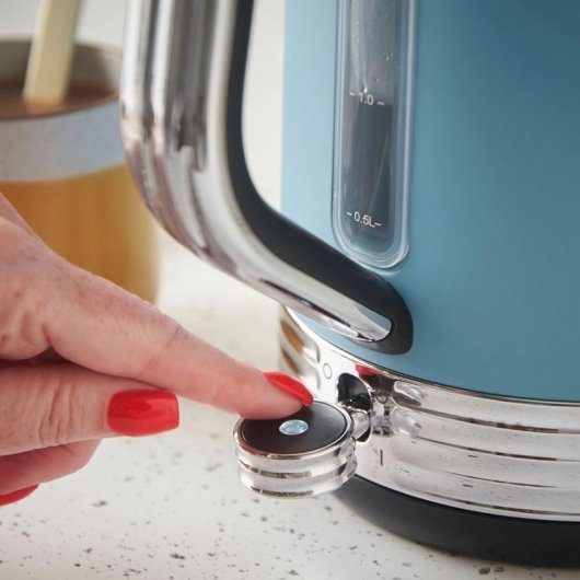 Wasserkocher Russell Hobbs Hanley Retro Blue 1,7 L 2400 W Schwarz/Blau