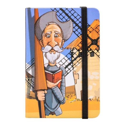 Quaderno A6 Javier Quijote con Copertine Rigide e Segnalibro