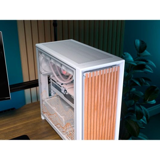 Torre PC Corsair FRAME 4000D Wood RS blanco roble modular Dune Edition By PcCom