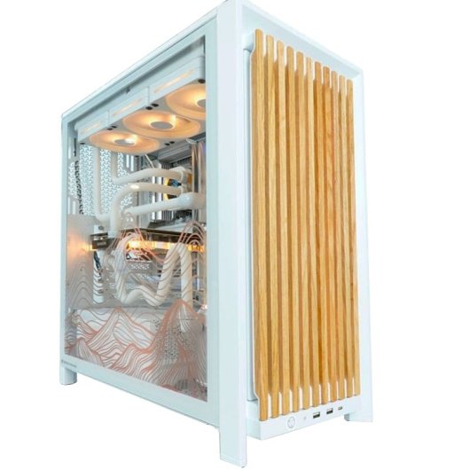 Torre PC Corsair FRAME 4000D Wood RS blanco roble modular Dune Edition By PcCom