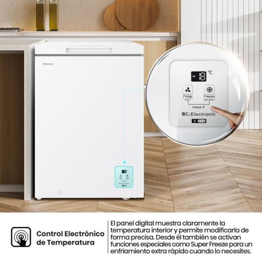 Congelador Hisense FT145N1AWDL 141 L Clase D 4 Estrellas Blanco