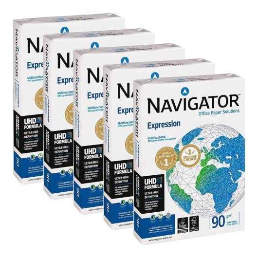 Papel Fotocopiadora Navigator DIN A4 90g 2500 Hojas Multiuso Ink-jet y Laser