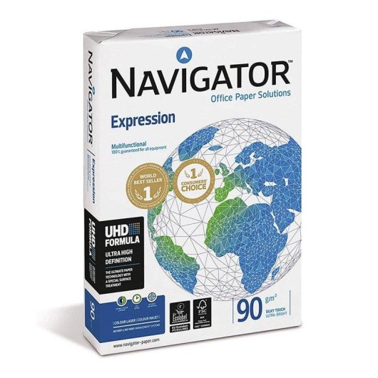 Papel Fotocopiadora Navigator DIN A4 90g 2500 Hojas Multiuso Ink-jet y Laser