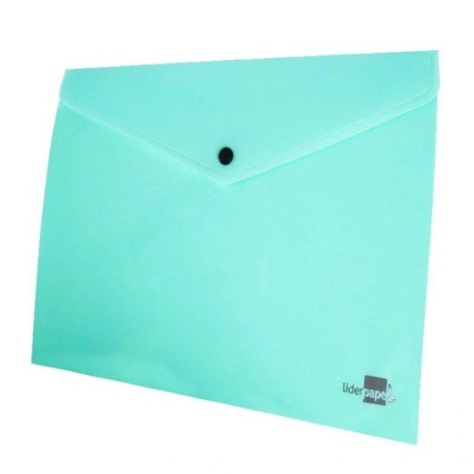 Carpeta Dossier Liderpapel Broche Polipropileno A4 50 Hojas Verde Manzana