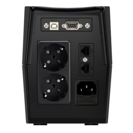 Sai Abb 2000 VA Batería de Plomo Ácido Línea Interactiva Torre Negra