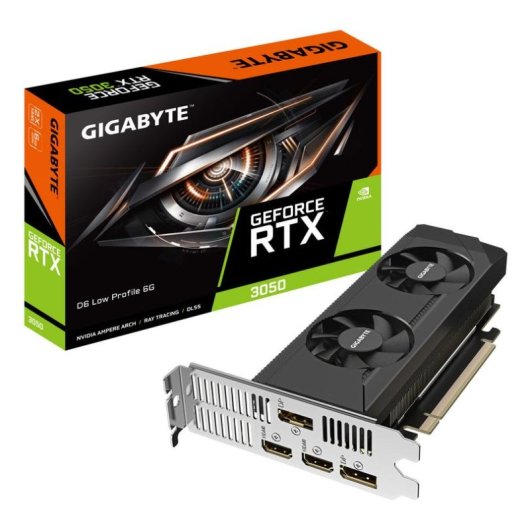 Placa gráfica Gigabyte GeForce RTX 3050 D6 Low Profile 6GB GDDR6 Compacta