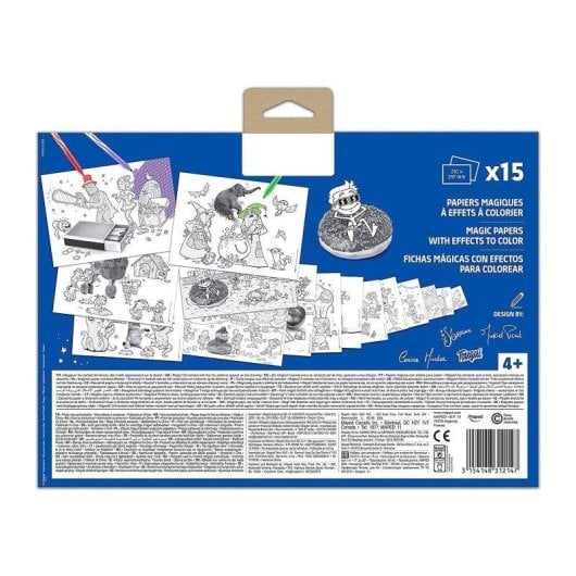 Set de 15 Láminas Mágicas para Colorear Maped A3 con Carpeta