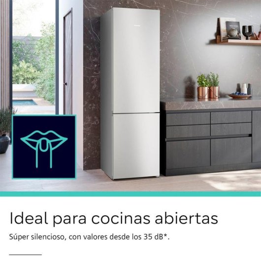 Frigorífico Combi Siemens iQ300 Total No Frost 203cm 363L C Acero inoxidable
