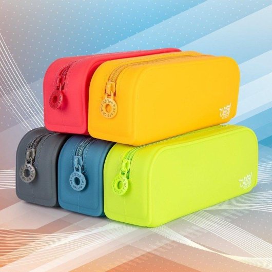 Estuche Escolar Officebox Vital Colors Tacto Suave Verde