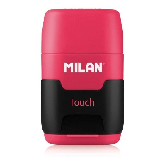 Pack Afilaborras Milan Touch Compacto con 2 Gomas de Recambio Azul