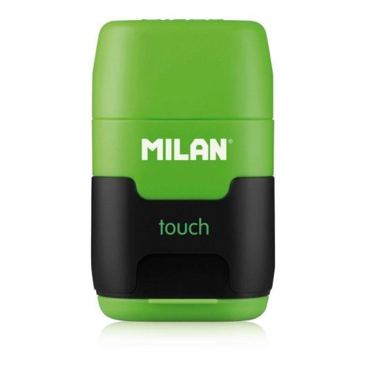 Pack Afilaborras Milan Touch Compacto con 2 Gomas de Recambio Azul