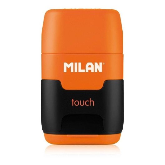 Pack Afilaborras Milan Touch Compacto con 2 Gomas de Recambio Azul