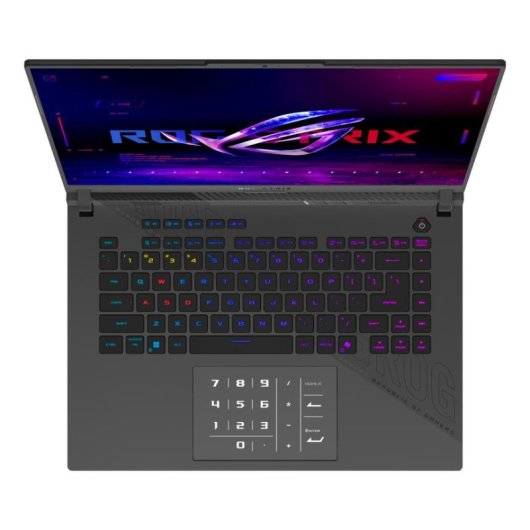 Portátil Asus ROG Strix G16 G614FR-TS365 16" AMD Ryzen 9 9955HX 16GB 1TB SSD RTX 5070 Ti Sin Sistema Operativo