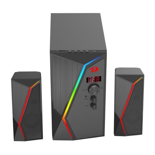 Altavoces Redragon ANVIL PRO 2.1 Bluetooth 25W con graves y RGB dinámico