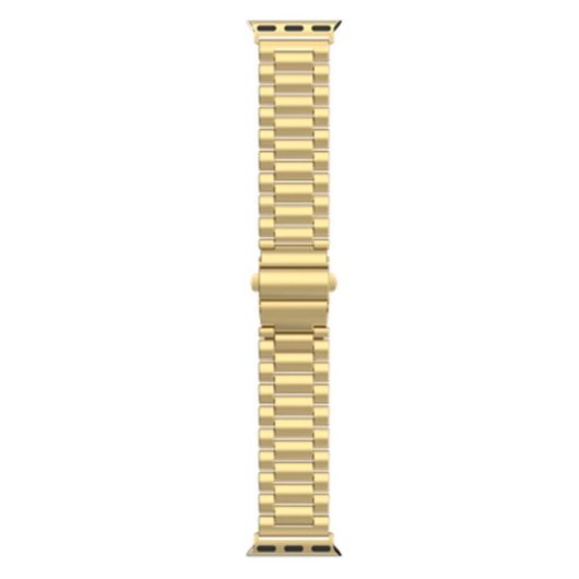 Armband Just in Case für Apple Watch 40/41/42mm aus goldenem Edelstahl