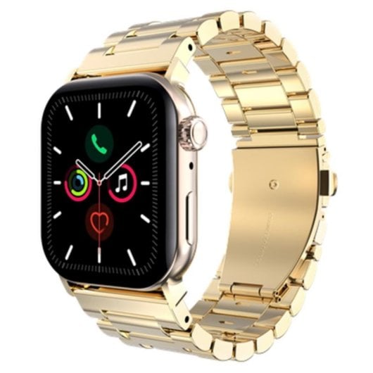Armband Just in Case für Apple Watch 40/41/42mm aus goldenem Edelstahl