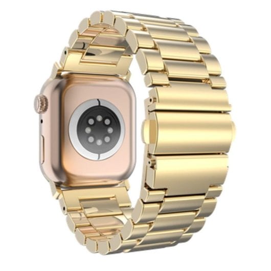Armband Just in Case für Apple Watch 40/41/42mm aus goldenem Edelstahl