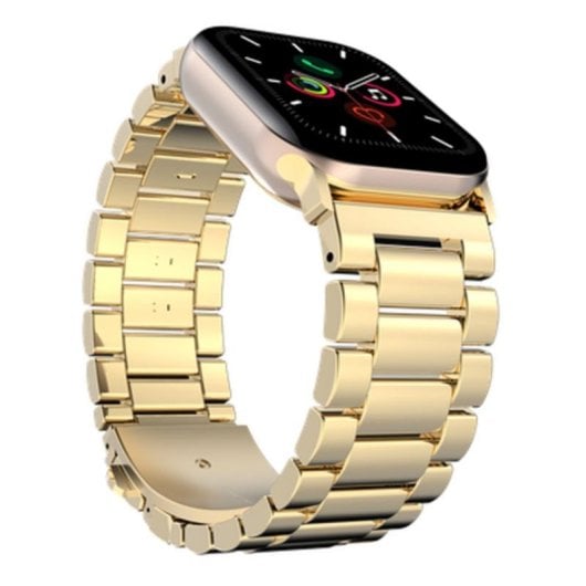 Armband Just in Case für Apple Watch 40/41/42mm aus goldenem Edelstahl