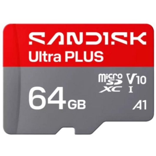 Carte microSDXC SanDisk Ultra PLUS 64 GB UHS-I 150 Mo/s Classe 10 U1 V10