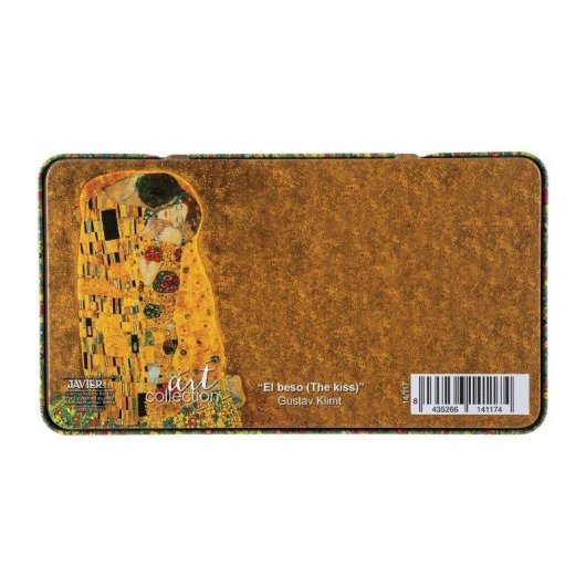 Caja Metálica Lápices Doble Punta Javier El Beso 12 Unidades