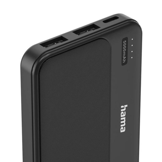 Externer Akku Hama Pocket 5 5000 mAh Lithium-Polymer Anthrazit