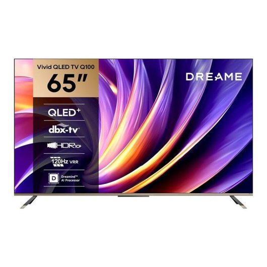 TV Dreame QLED Q100 65" 4K UltraHD 120Hz Smart TV Google TV HDR10+ Dolby Vision