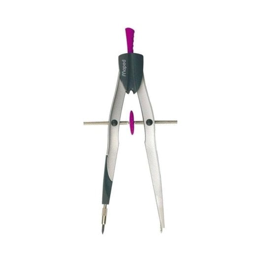 Compás Bigotera Gigante de Metal MAPED Precision System Fucsia
