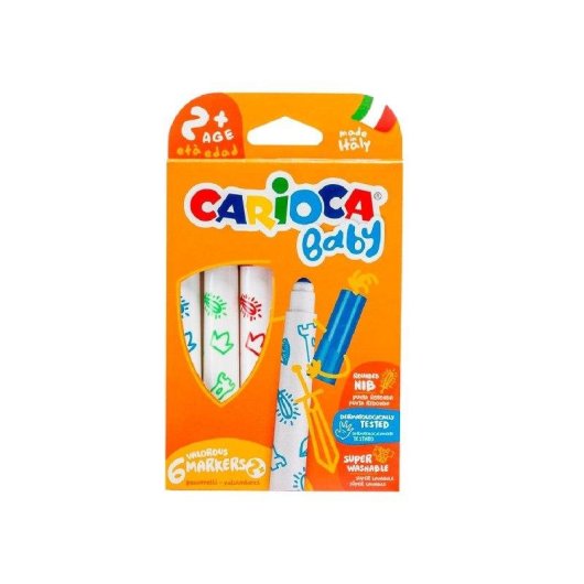 Rotulador Carioca Baby 2 Años Caja 6 Colores Surtidos
