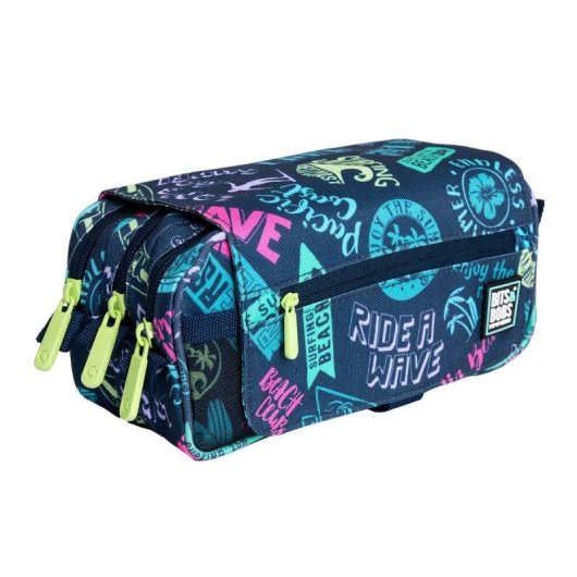 Estuche Portatodo Triple Grafoplás Bits and Bobs Design Beach