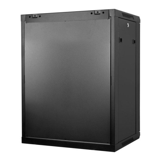 Rack mural Phasak Pro 15U 600x450 premontado con puerta de vidrio templado