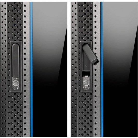 Rack mural Phasak Pro 15U 600x450 premontado con puerta de vidrio templado