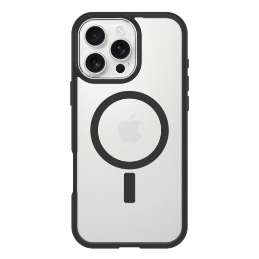 Funda para móvil OtterBox React Series Cover policarbonato negra transparente para iPhone 16 Pro Max