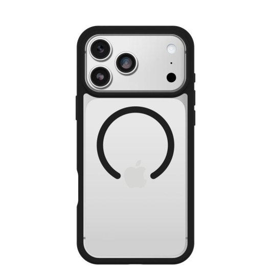 Funda para móvil OtterBox React MagSafe Cover plástico negro transparente para iPhone 17 Pro Max
