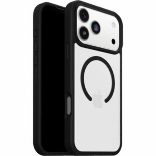 Funda para móvil OtterBox React MagSafe Cover plástico negro transparente para iPhone 17 Pro Max