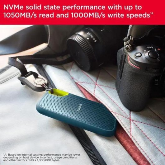 Disco Rígido SanDisk Extreme V2 4TB SSD USB-C 1050MB/s Proteção AES