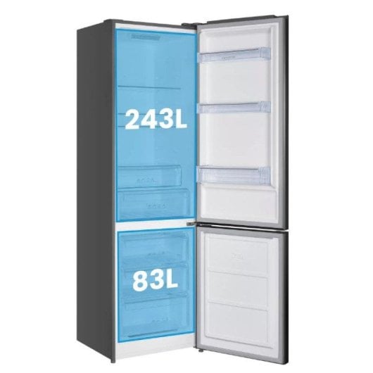 Frigorífico Americano Infiniton FGC-343C20XEN Total No Frost 178cm 326L E Inox