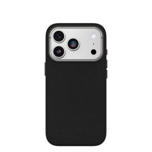 Funda para móvil OtterBox Symmetry Cactus Leather Cover Couro Preto MagSafe para iPhone 17 Pro