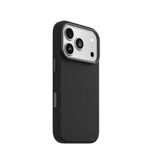 Funda para móvil OtterBox Symmetry Cactus Leather Cover Couro Preto MagSafe para iPhone 17 Pro