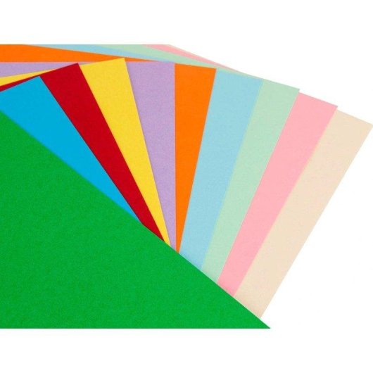 Carta Colori A4 80g/m2 Liderpapel - 100 fogli 10 colori