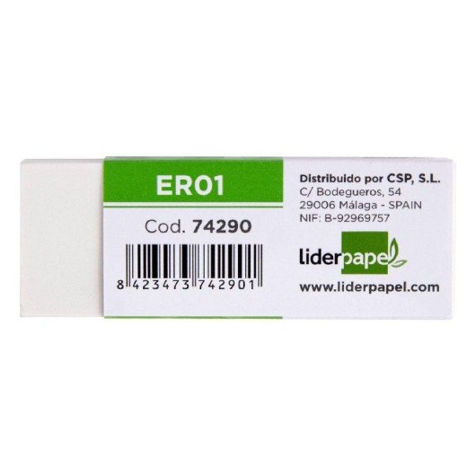 Gomma Bianca Liderpapel per Matite