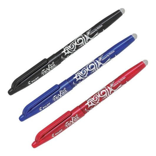 Bolígrafo Pilot Frixion Ball Borrable Recargable 0.7 mm Softgrip Negro